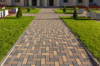 Brick paver walkway